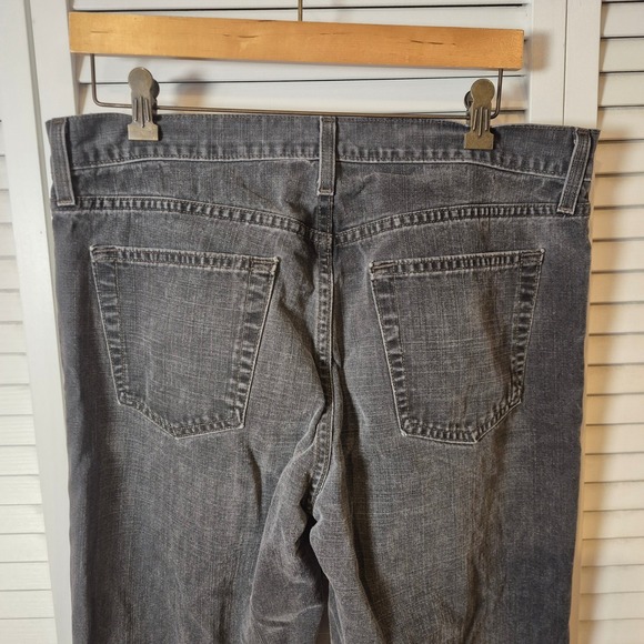 Old Navy The Authentic Straight Jeans Mens 34x32 Gray Wash Denim Casual - Picture 9 of 11